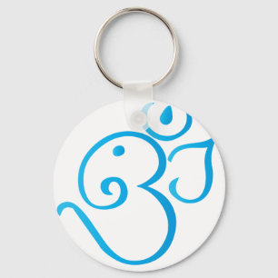OM-ganpati-turqoise Schlüsselanhänger