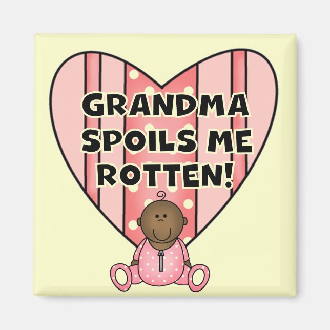 OM Girl Oma verwöhnt Sie mit Geschenken und Gesche Magnet (Vorne)