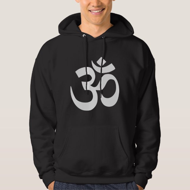 Om hoodies, Sweatshirt mit Om Hindu Symbol (Vorderseite)