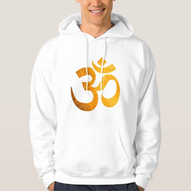 Om hoodies, Sweatshirt mit Om Hindu Symbol (Vorderseite)