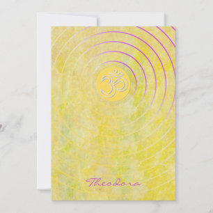 Om "Imperial Yellow" Feiertagskarte