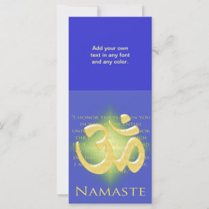 Om in Blue & Gold - Namaste
