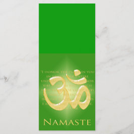 Om in Green & Gold - Namaste