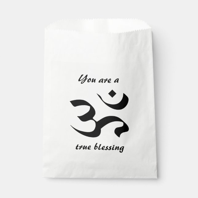 Om in Sanskrit 2 Geschenktütchen (Vorderseite)