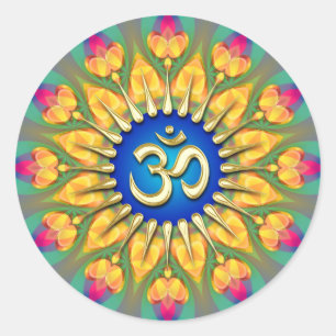 OM Light Feless Energy Spiritual Healing Sticker