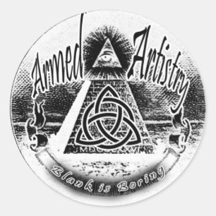 OM Logo Runder Aufkleber