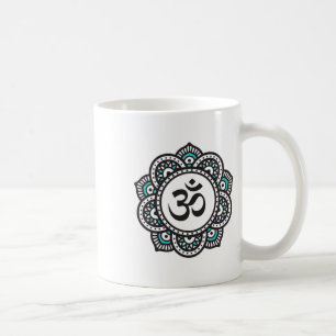 Om-Lotosblumen-Symbol spirituell Yoga Buddhismus M Kaffeetasse