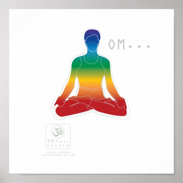 OM Lotus Chakras Poster (Vorne)