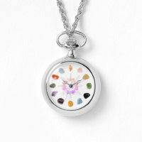 *~* Om Lotus Crystal Grid Chakra Stones Spirituell