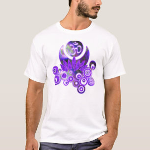 OM LOTUS Design violett T-Shirt