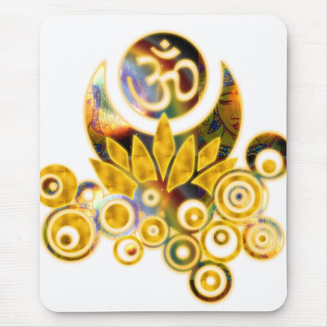 Om Lotus Mousepad (Vorne)