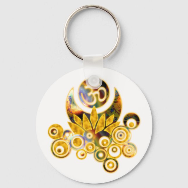 Om Lotus Schlüsselanhänger (Vorderseite)