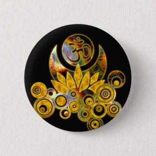 Om Lotus   schwarz Button