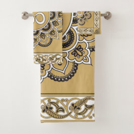 OM Mandala - Badetücher-Set Badhandtuch Set