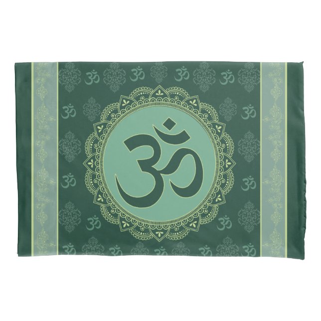 OM Mandala - Pillowcase Kissenbezug (Vorderseite)