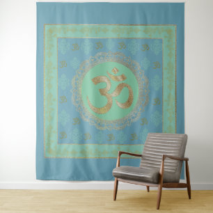 OM Mandala - Tapestry Wandteppich