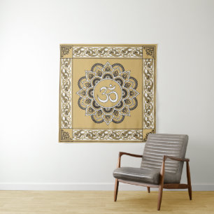 OM Mandala - Tapestry Wandteppich