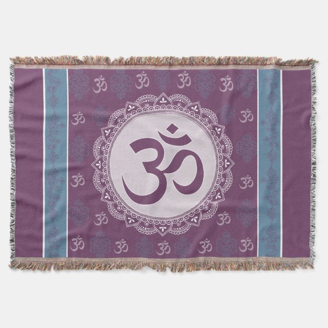 OM Mandala - Werft Blanket Decke (Vorderseite)