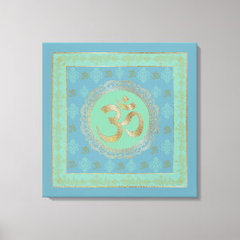 OM Mandala - Wrapped Canvas Leinwanddruck