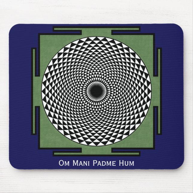 Om Mani Padme Hum chant Mousepad (Vorne)