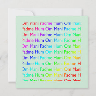 Om mani padme hum Einladung