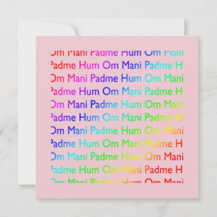 Om Mani Padme Hum Einladung