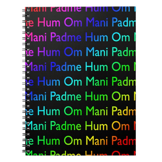 Om Mani Padme Hum Notizblock (Vorderseite)
