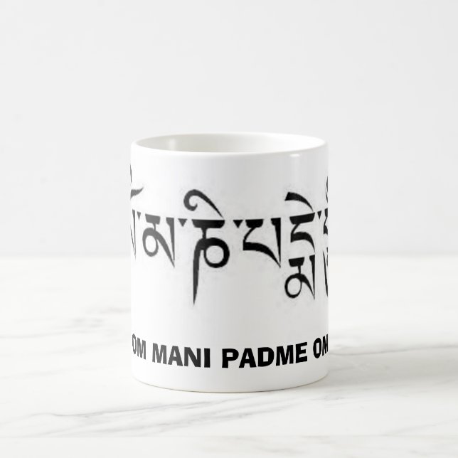 OM Mani Padme OM Verwandlungstasse (Mittel)