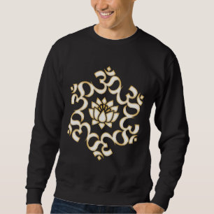 Om Mantra Mandala Lotus Blume Buddhismus Yoga Symb Sweatshirt