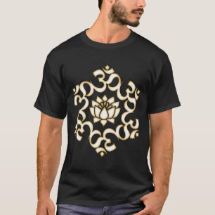 Om Mantra Mandala Lotus Blume Buddhismus Yoga Symb T-Shirt