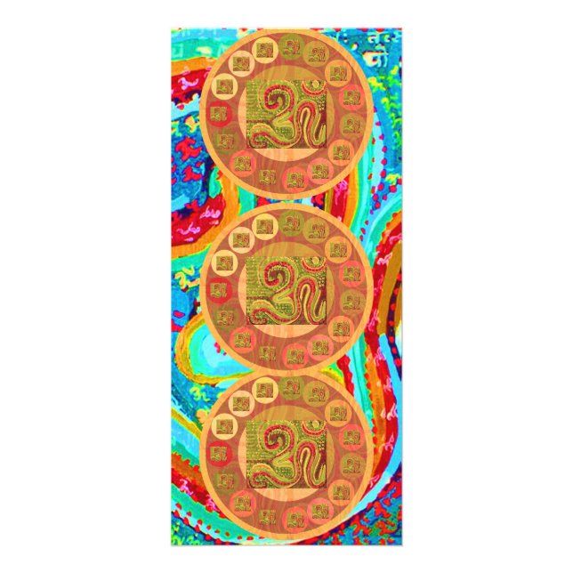 OM Mantra Om108 Werbekarte (Vorne)