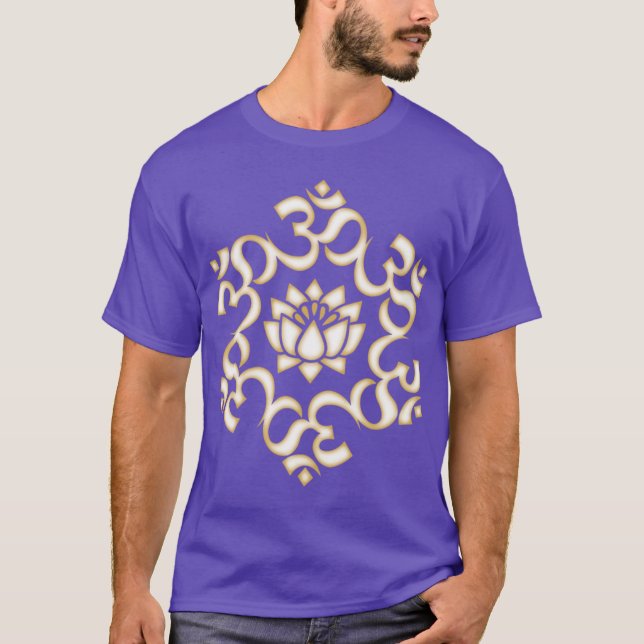 OM Mantra retro T-Shirt (Vorderseite)