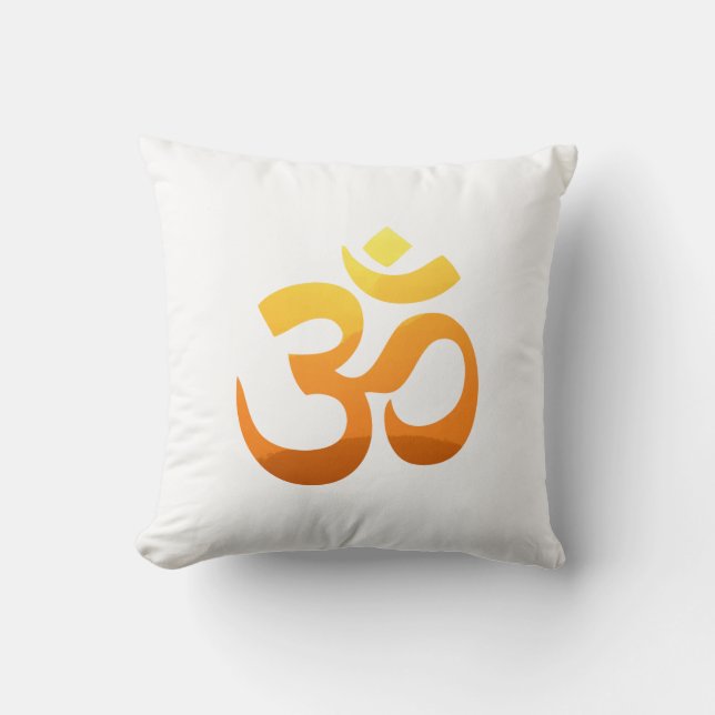 Om Mantra Symbol Asana Relax Medizin Yoga Kissen (Vorderseite)