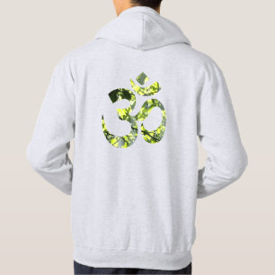 Om Mantra Symbol Mens Ash Gray doppelseitig Hoodie