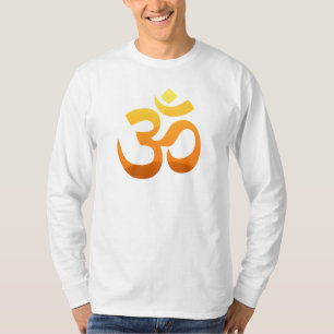 Om Mantra Symbol Yoga Asana Relax Männer Weiß T-Shirt