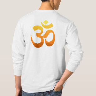 Om Mantra Symbol Yoga Zurück Design Männer T - Shi T-Shirt