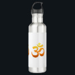 Om Mantra Yoga Symbol Gold Sun Relax Fitness Edelstahlflasche<br><div class="desc">Om Mantra Yoga Symbol Gold Sun Relax Fitness Meditation Gelb Orange Inspiration Asana Elegante Sonnenaufgang Wasser Flasche.</div>