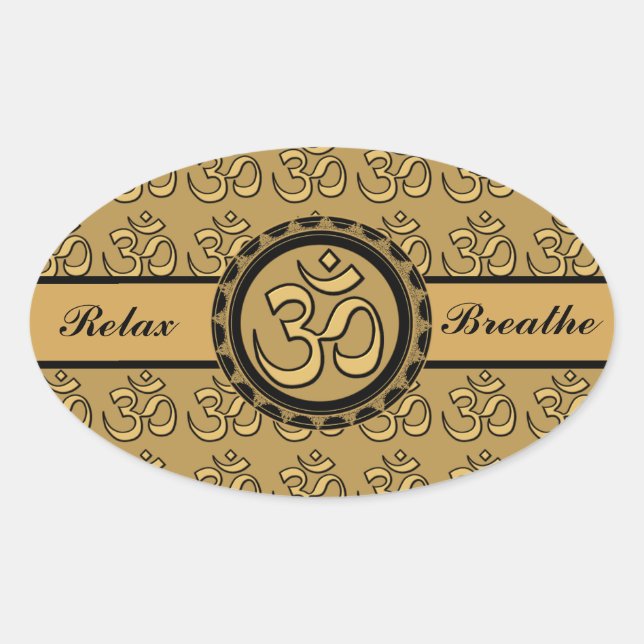 Om Medical Relax & Breathe Sticker (Vorderseite)