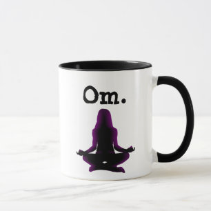 Om Meditation Yoga Frau Kaffeetasse