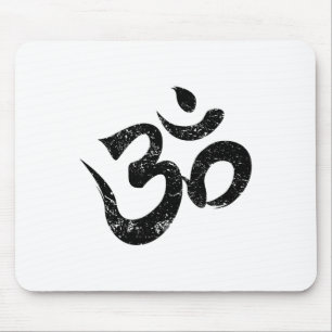 Om Meditations-Shirt Spirituell Indisches Yoga-Sym Mousepad