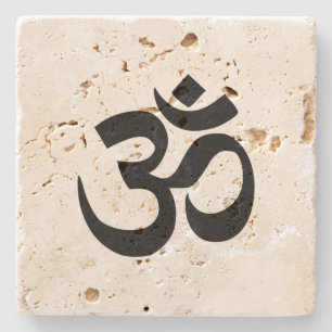 Om Namah Shivaya Om Shanti Om Om Symbol ॐ Friede Steinuntersetzer
