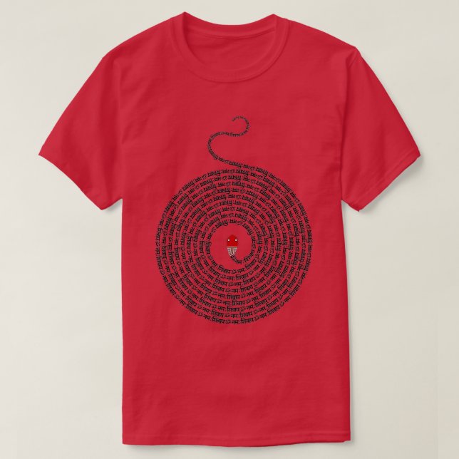 Om Namah Shivaya x108 Mala Kundalini T-Shirt (Design vorne)