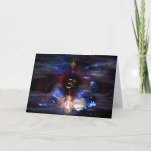Om Nebulae Feiertagskarte
