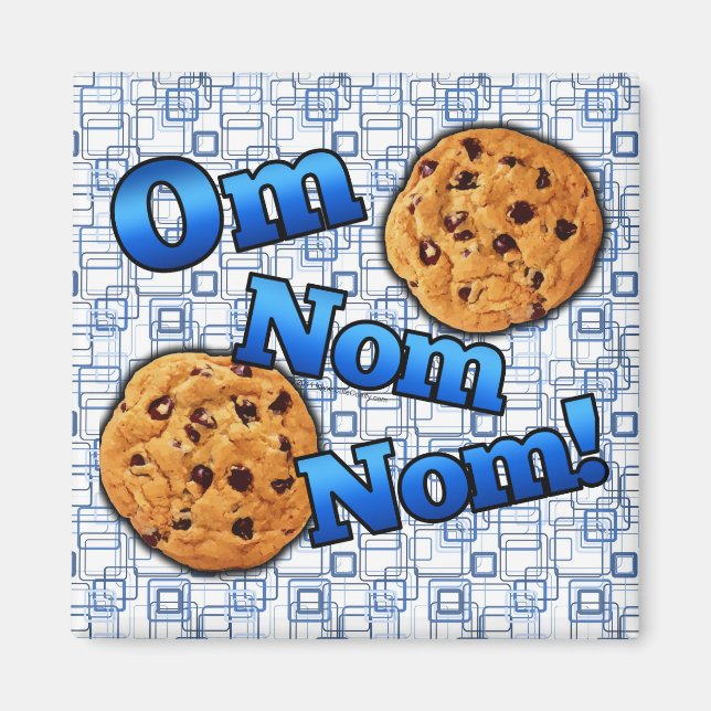 Om Nom, Meme Liebe Cookies Magnet (Vorne)