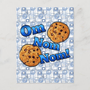 Om Nom, Meme Liebe Cookies Postkarte