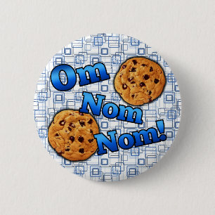 OM Nom Nom, Meme Liebe-Plätzchen Button