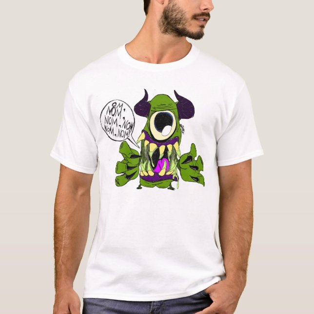 OM, Nom, Nom, Nom, Nom T-Shirt (Vorderseite)