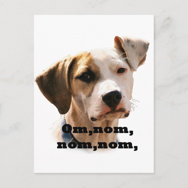 Om, nom, nom, nom, postkarte (Vorderseite)