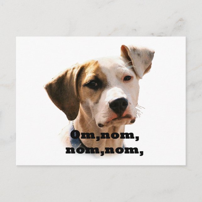 Om, nom, nom, nom, postkarte (Vorderseite)