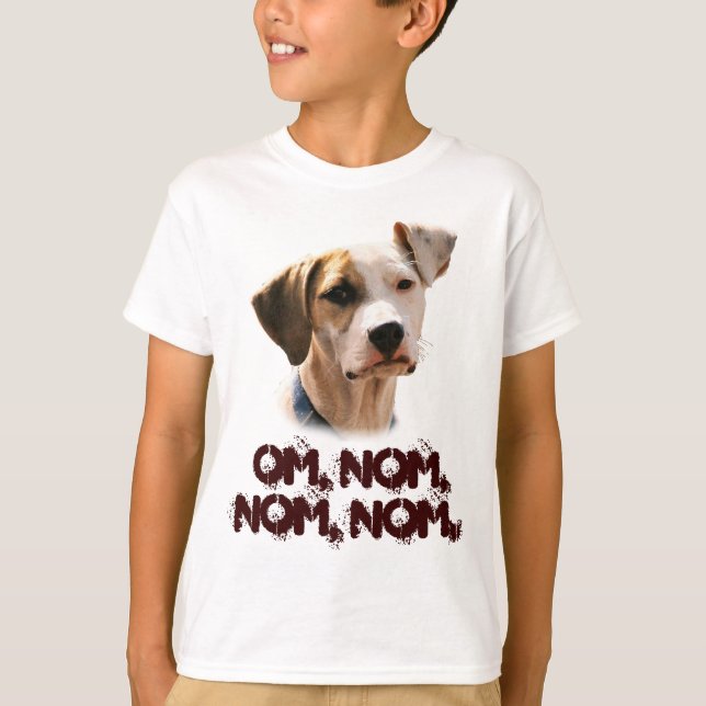 Om, nom, nom, nom, T-Shirt (Vorderseite)